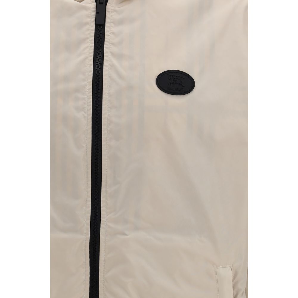 Burberry Reversible Hooded Jacket in Beige