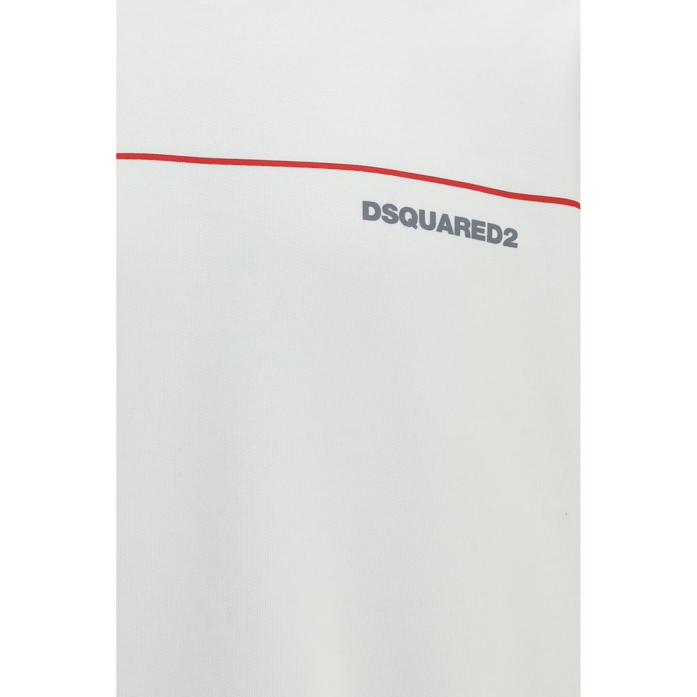 Dsquared² Graphic Cotton Jersey Sweatshirt in White