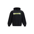 Balenciaga Messy Spray Cotton Fleece Hoodie