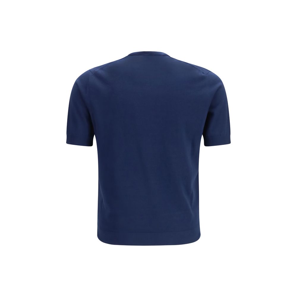 Prada Cotton Jersey T-Shirt in Blue