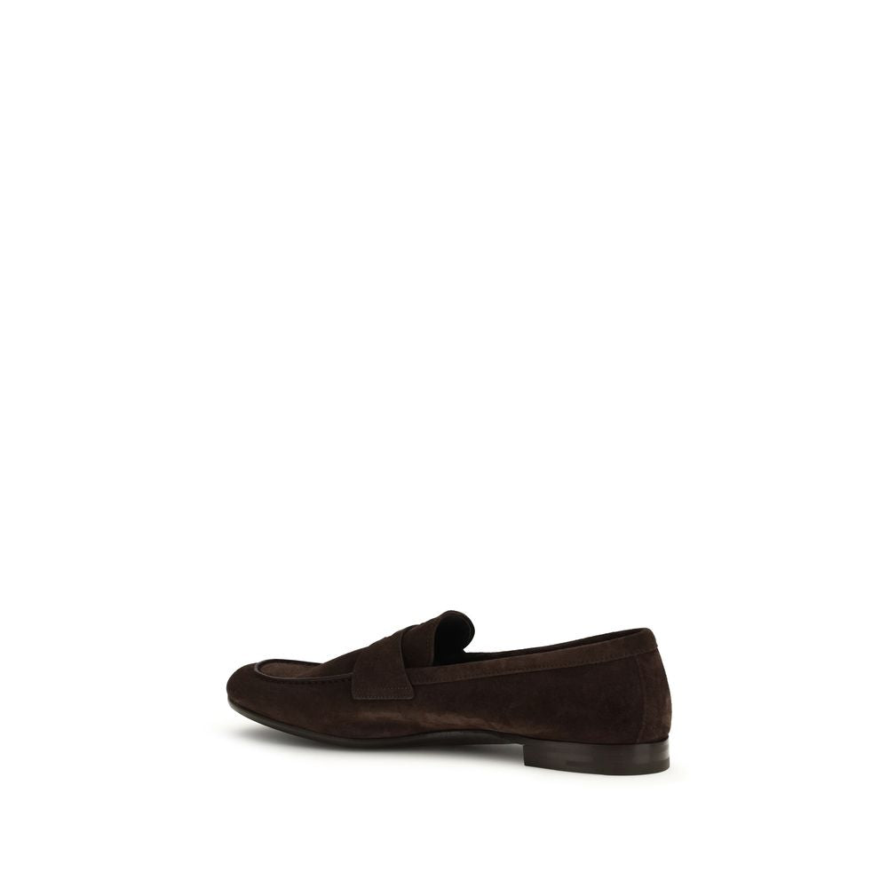 Prada Δερμάτινα Slip-On Loafers σε Καφέ