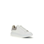 Alexander McQueen Chunky Calf Leather Sneakers in White