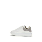 Alexander McQueen Chunky Calf Leather Sneakers in White