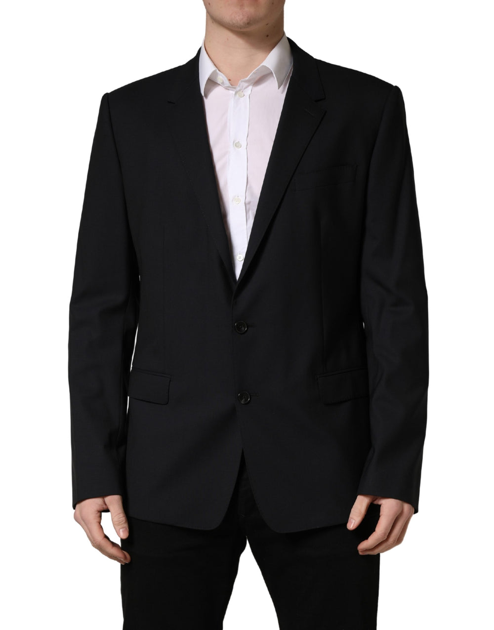 Blue Single Breasted 2 Button Suit Jacket mens luxury fashion - Mens Edit