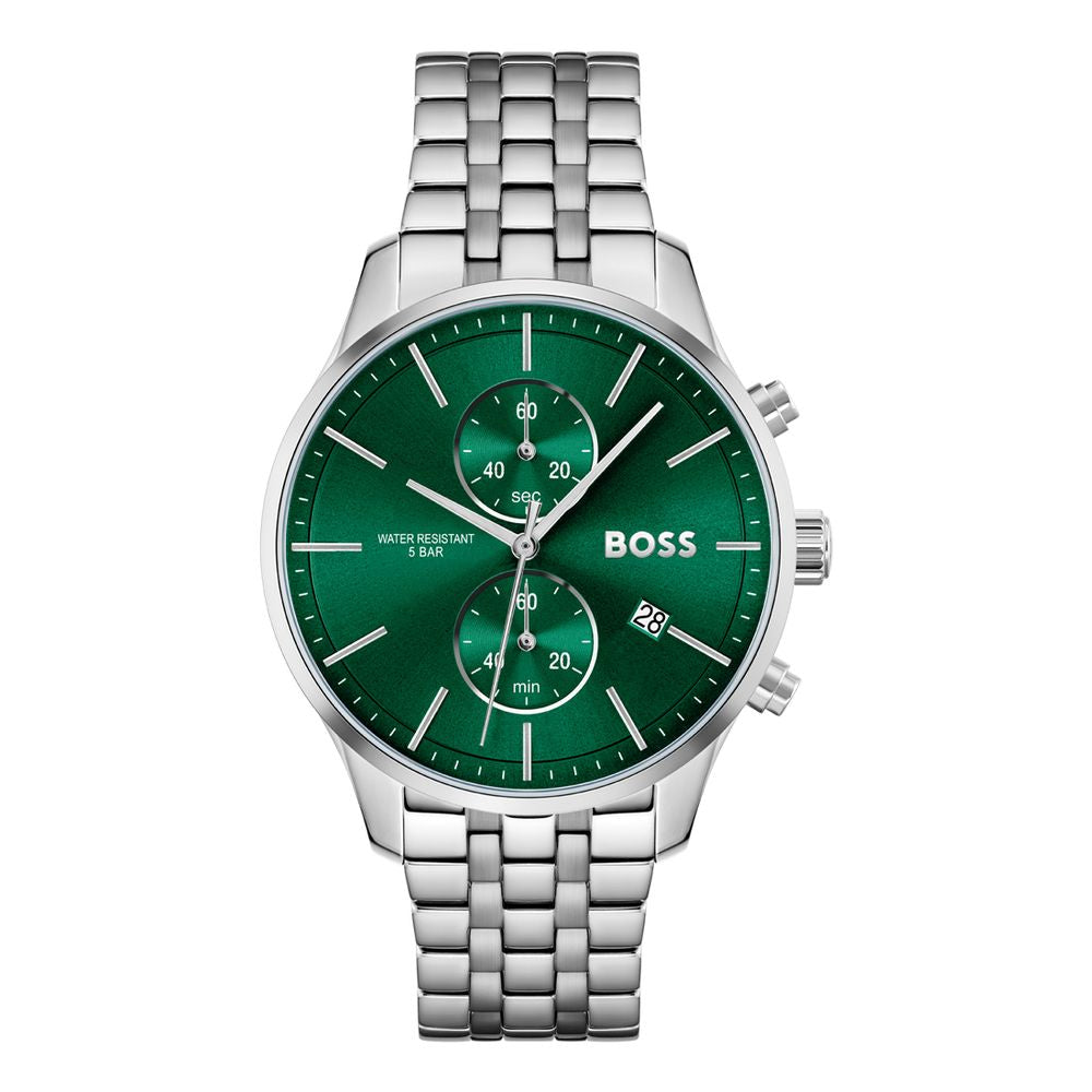 Hugo Boss Stainless Steel Chronograph Watch in Grey