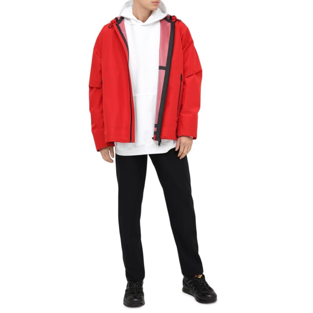 Bottega Veneta Hooded Jacket in Multicolour Polyamide