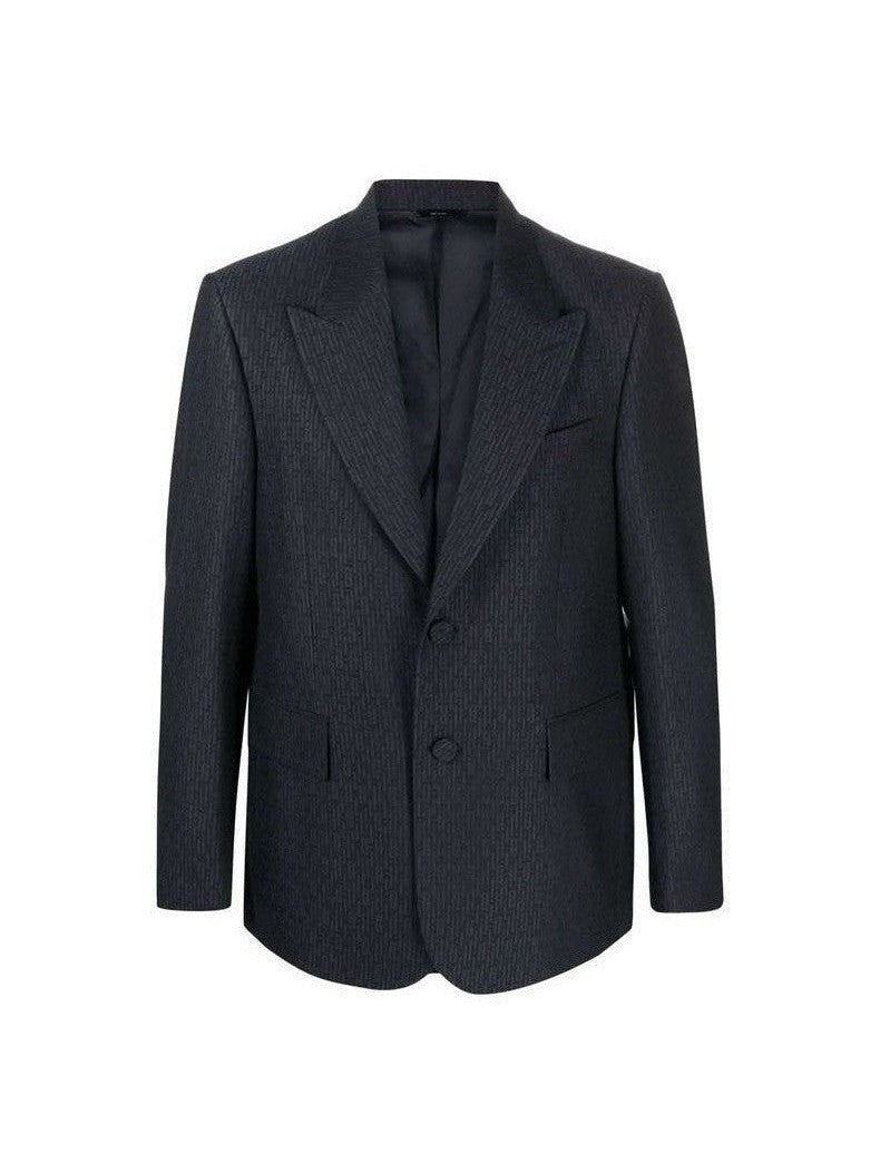 Fendi Blazer Wool Peak Lapels