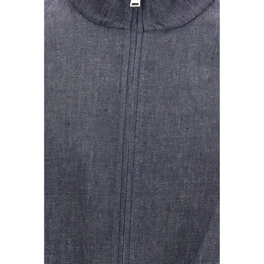 Fendi Linen Reversible Jacket in Blue