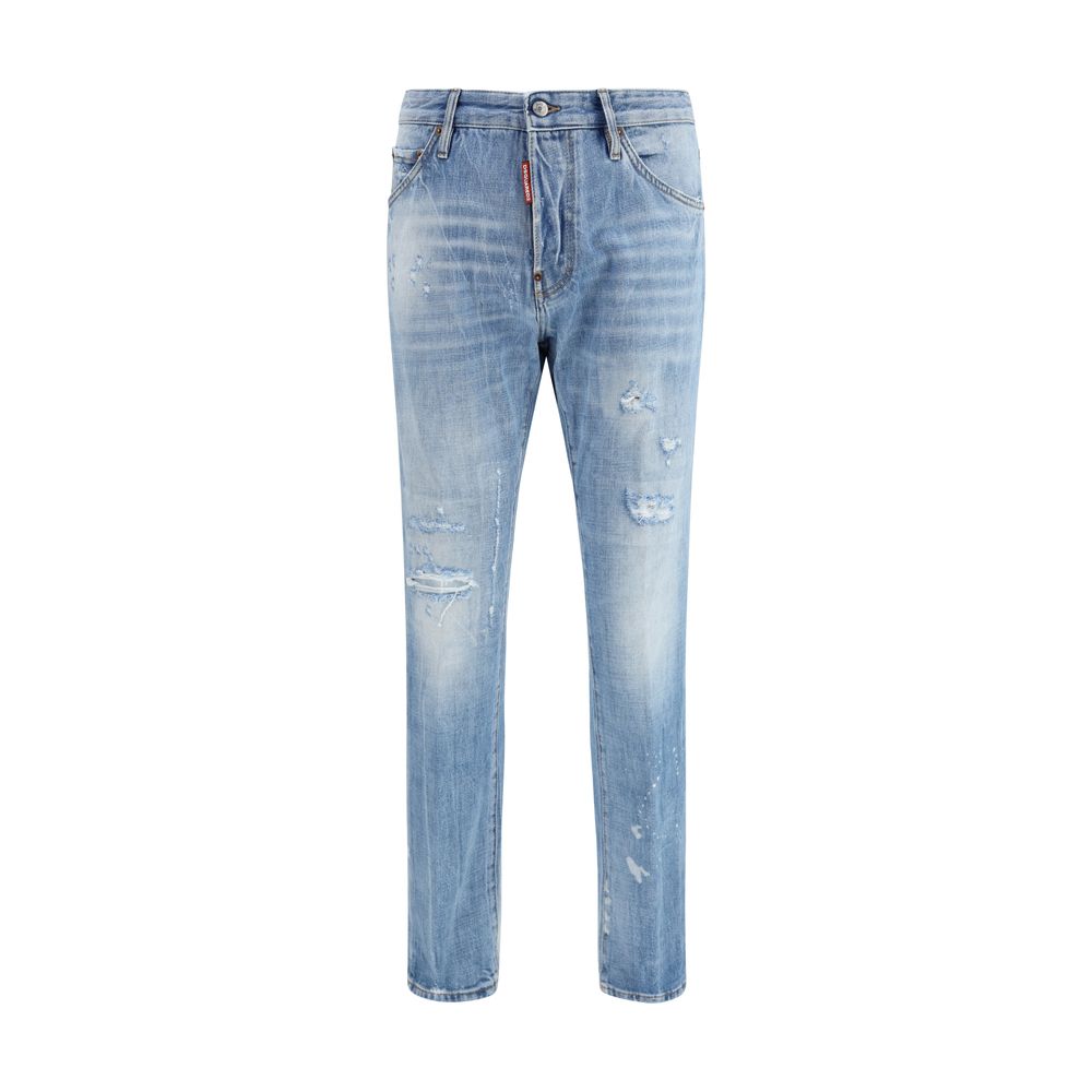 Dsquared² Stretch Cotton Denim Jeans in Vintage Wash