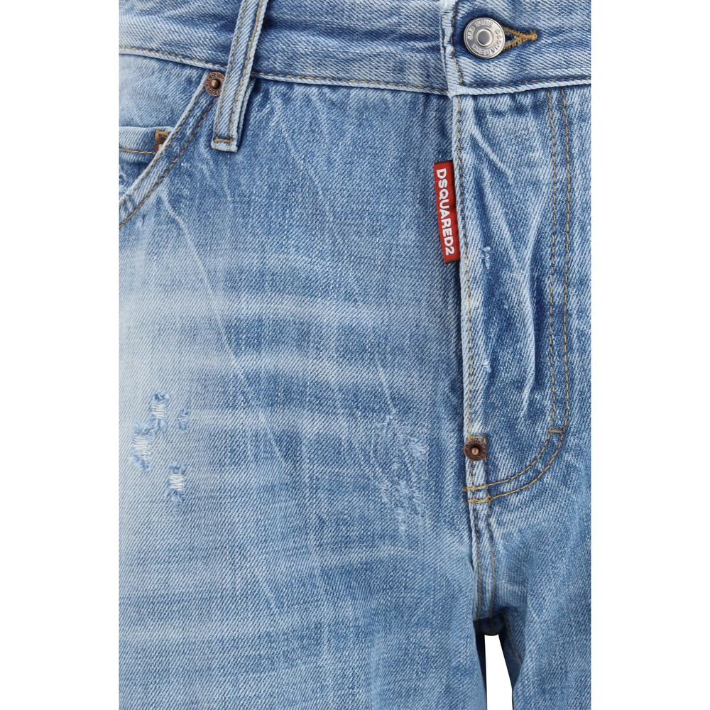 Dsquared² Stretch Cotton Denim Jeans in Vintage Wash