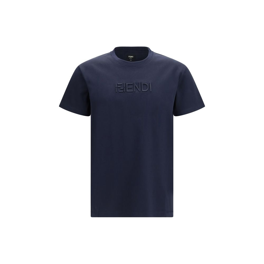 Fendi Cotton T-Shirt in Blue
