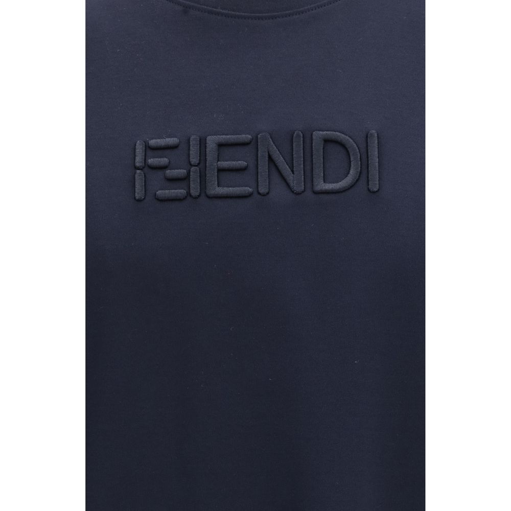 Fendi Cotton T-Shirt in Blue