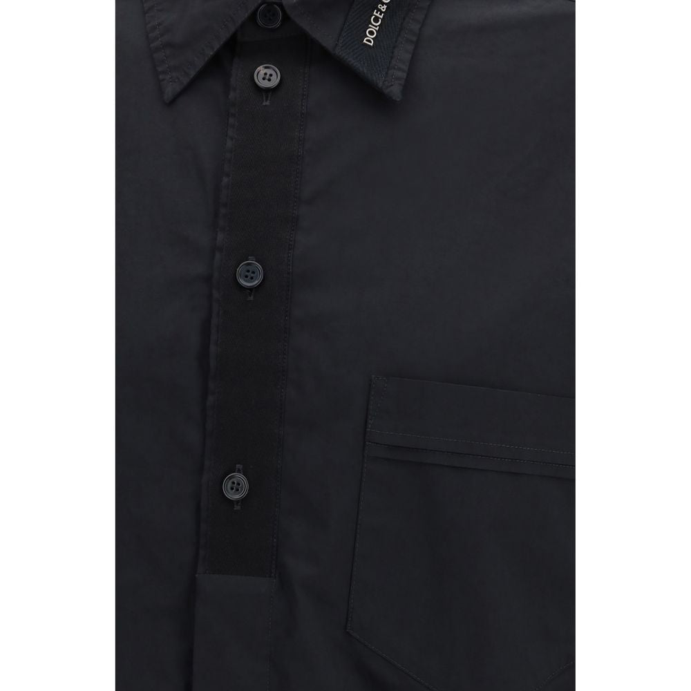 Dolce & Gabbana Cotton Dress Shirt in Black