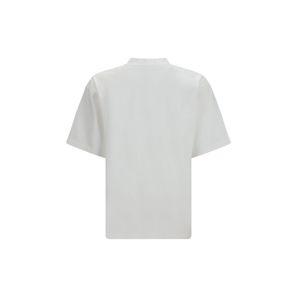 Balenciaga Messy Spray Cotton Jersey T-Shirt in White