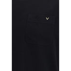 Valentino Black Cotton T-Shirt