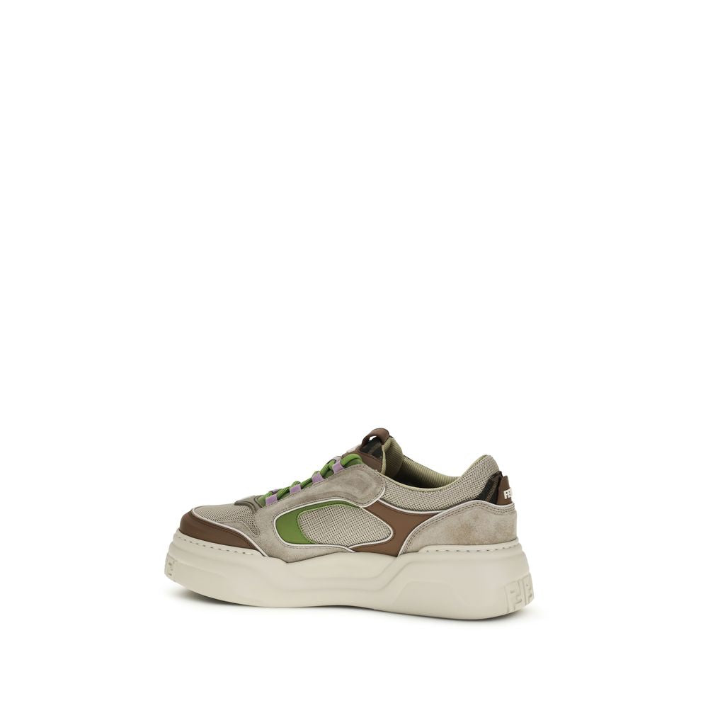 Fendi Δερμάτινα Chunky Sneakers σε Καφέ