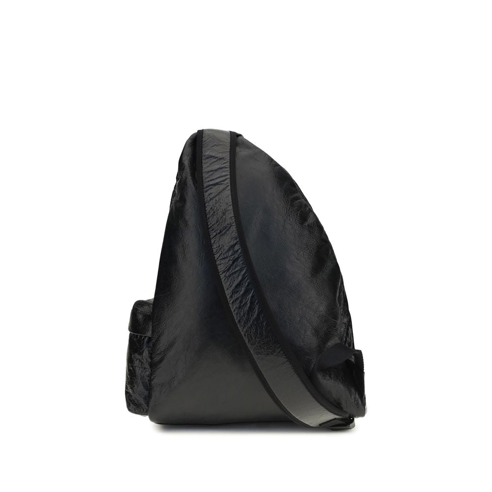 Balenciaga Explorer Asymmetric Nylon Backpack in Black