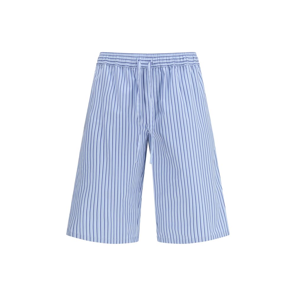 Blue Cotton Bermuda Shorts mens luxury fashion - Mens Edit