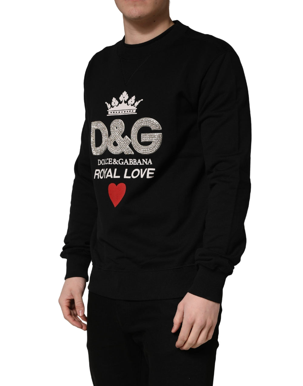 Dolce & Gabbana 100% Cotton Sweatshirt in Black