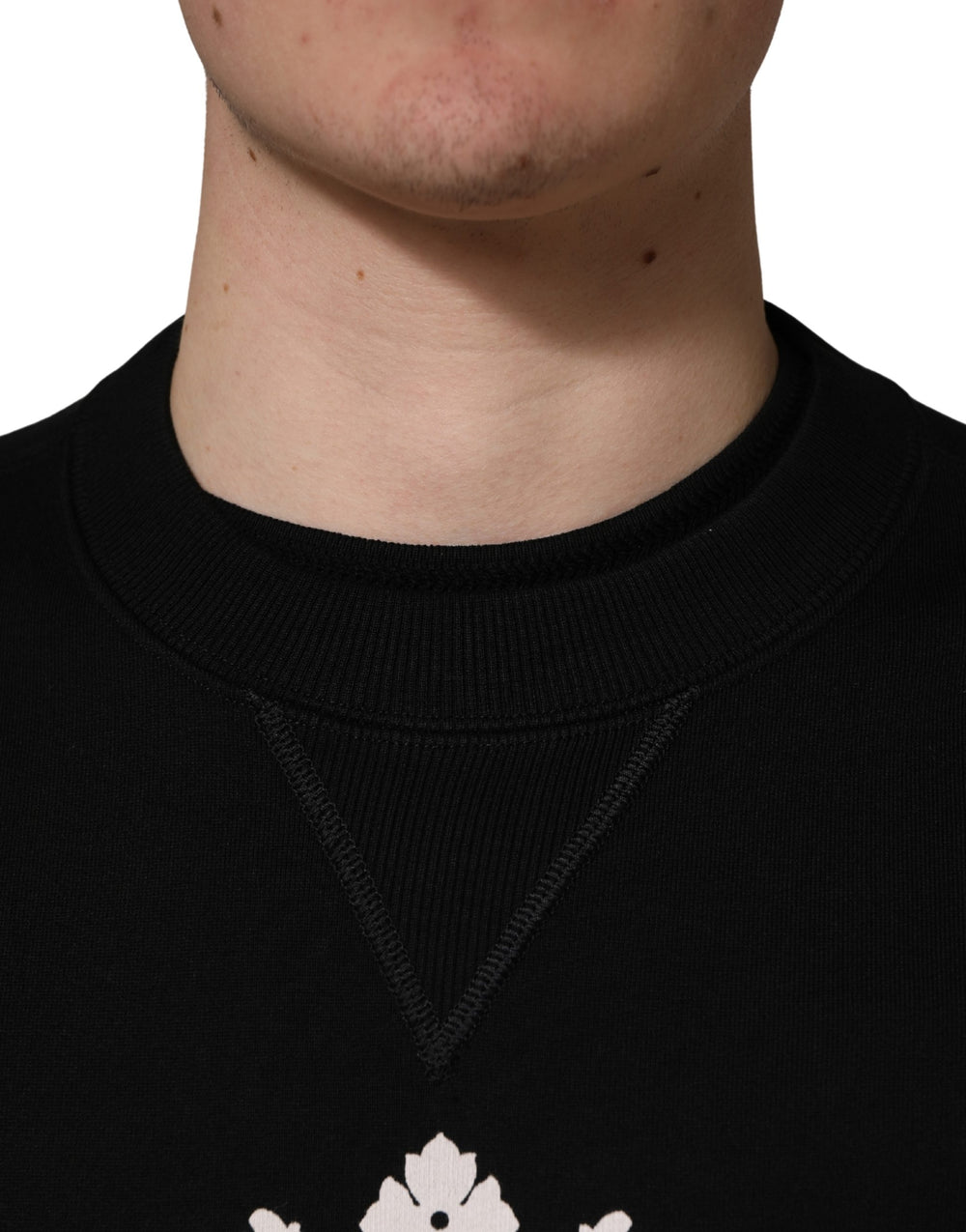 Dolce & Gabbana 100% Cotton Sweatshirt in Black