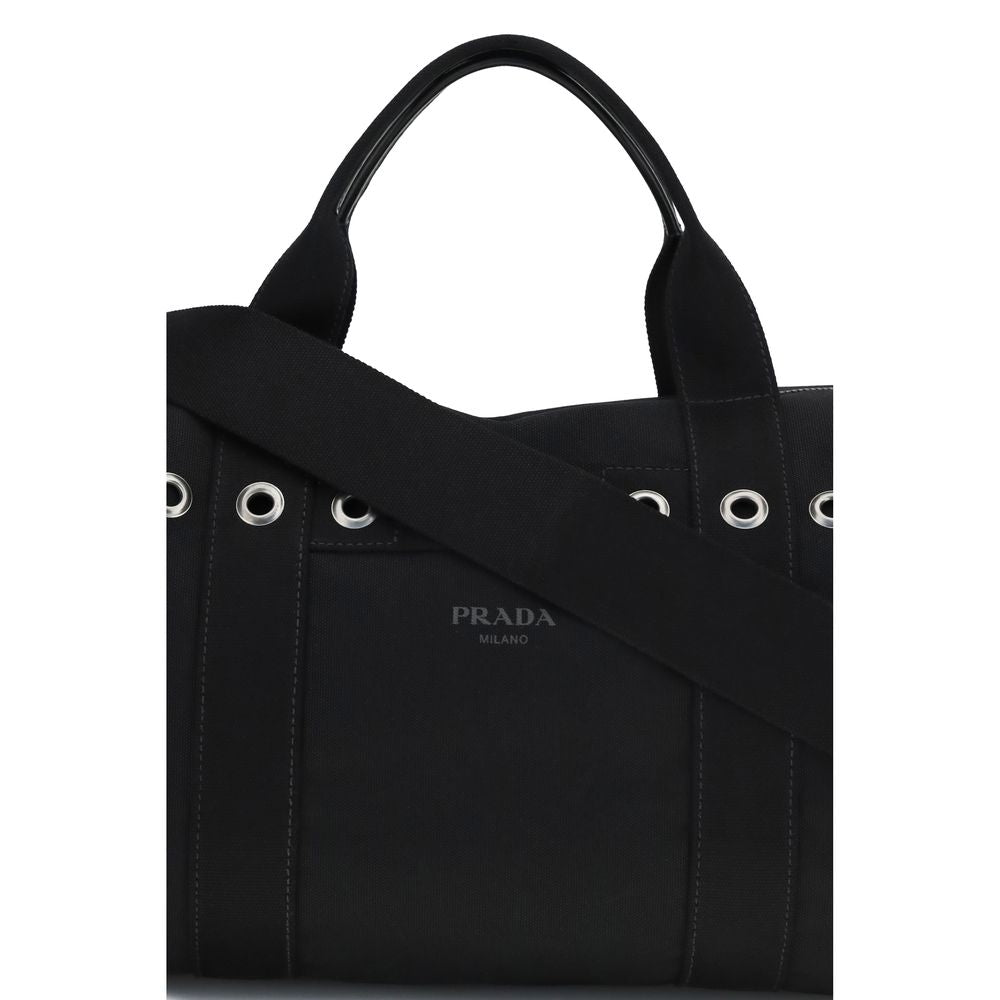 Prada Travel Bag in Cotton Canvas