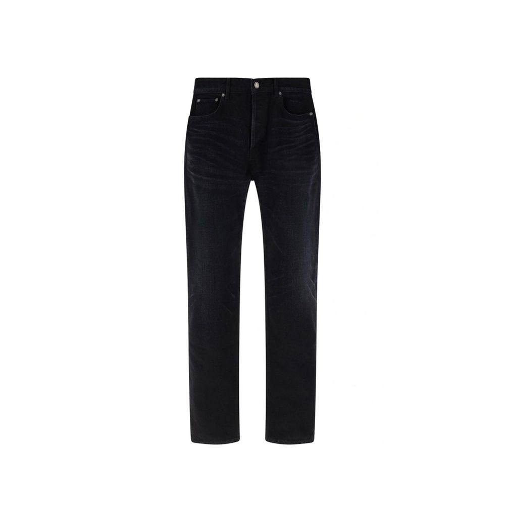 Saint Laurent Jeans από 100% βαμβάκι σε Μαύρο