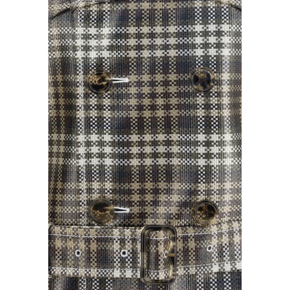 Burberry Double-Breasted Trench Coat in Brown