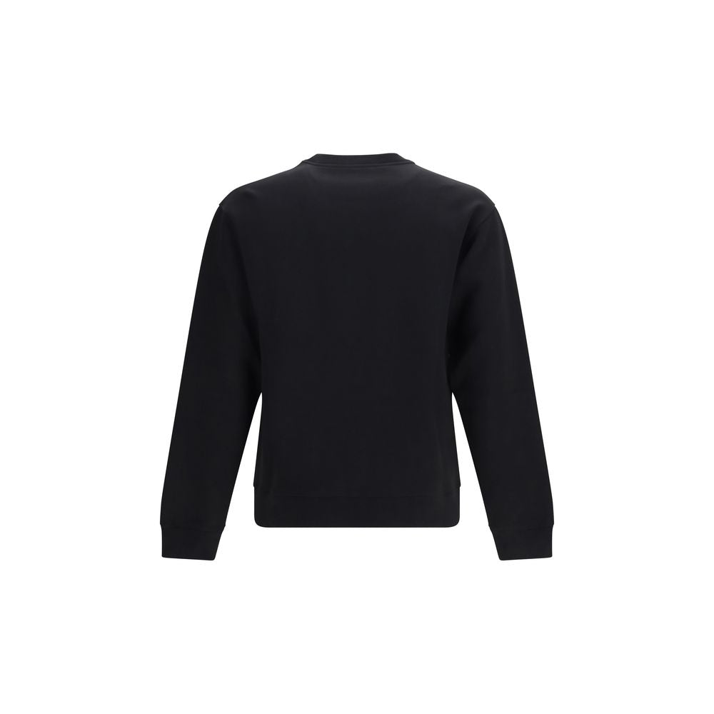 Valentino Cotton Jersey Crewneck Sweatshirt in Black