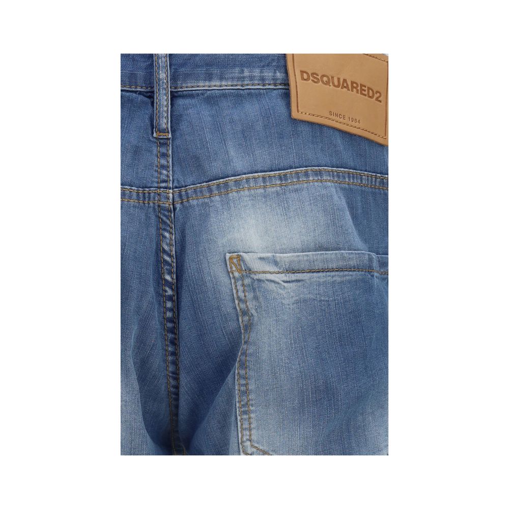 Dsquared² Cotton Straight-Leg Jeans in Light Blue