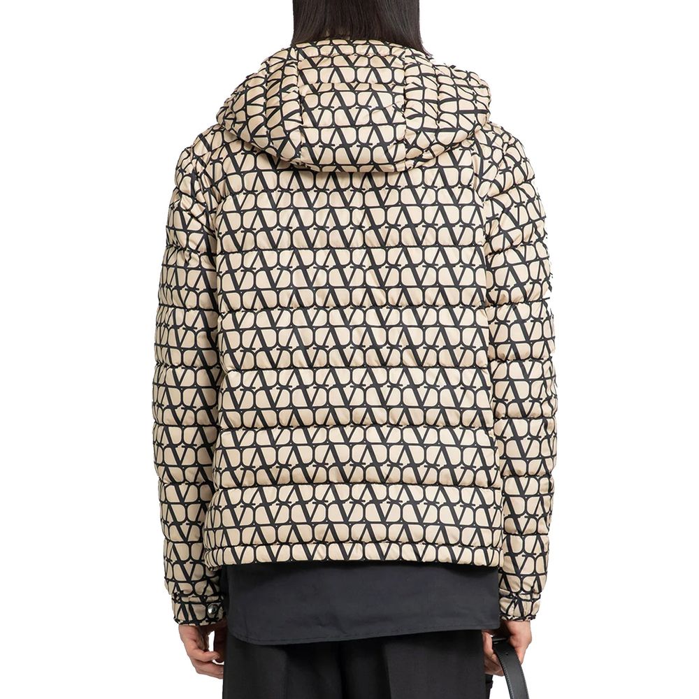 Valentino Garavani Down Puffer Coat in Beige