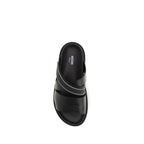 Moschino Flat Calf Leather Sandals
