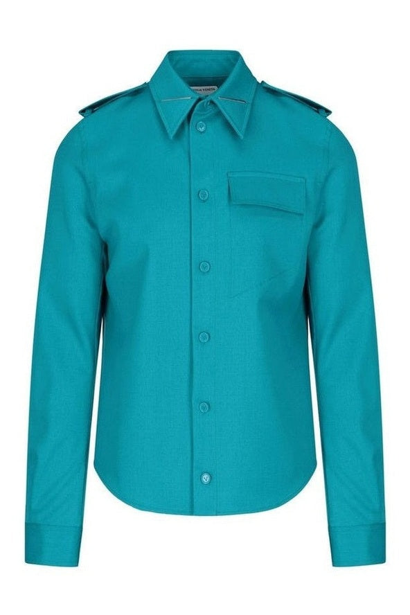 Bottega Veneta Dress Shirt Wool Elastane
