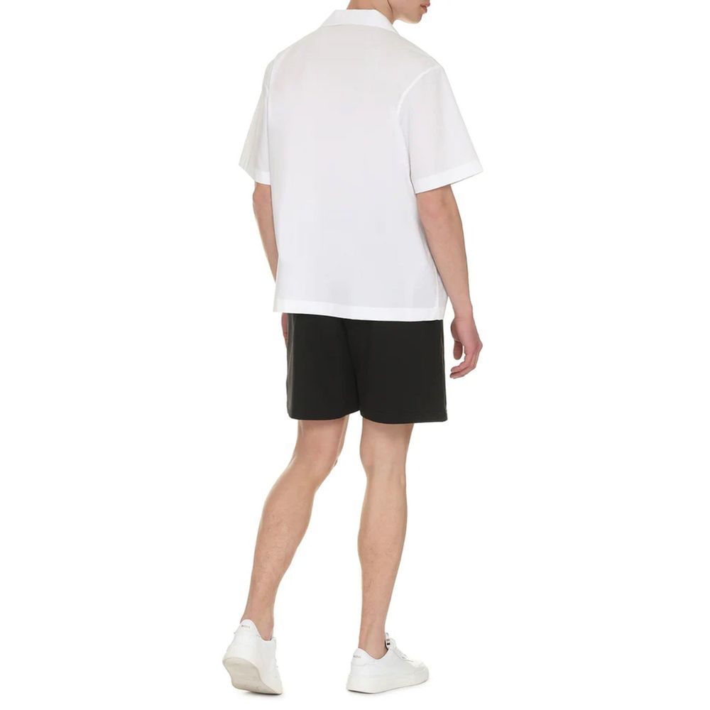 Valentino Short Sleeve Cotton Shirt in White