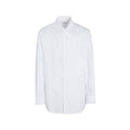 Valentino Cotton Embroidered Dress Shirt in White
