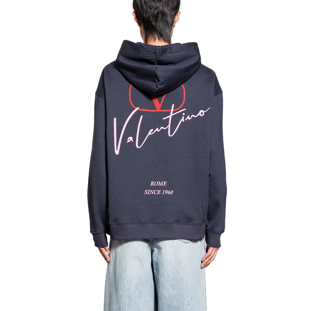 Valentino Cotton Drawstring Hood Sweatshirt