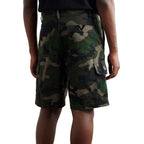 Valentino Bicolor Cotton Poplin Cargo Shorts