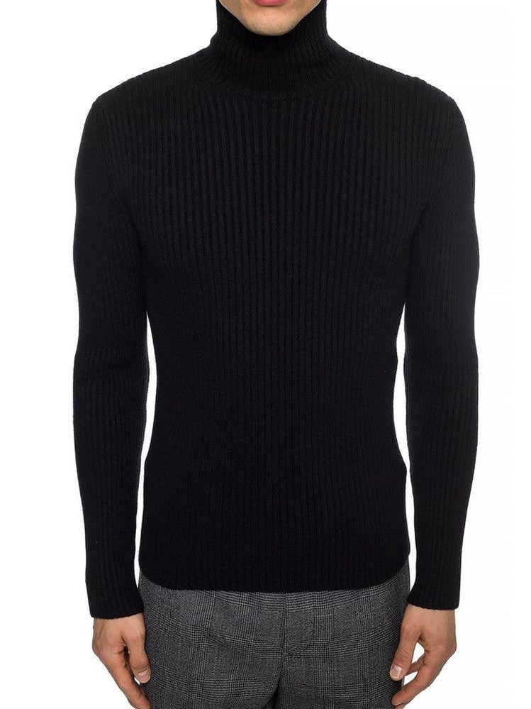 Balenciaga Turtleneck Sweater Cashmere Blend Ribbed
