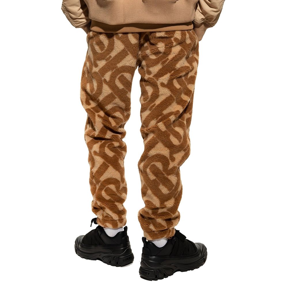 Burberry Wool-Blend Trousers in Brown