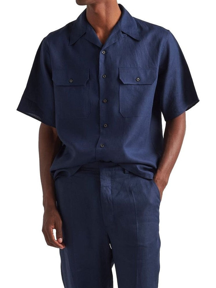 Prada Shirt Linen Cuban Collar