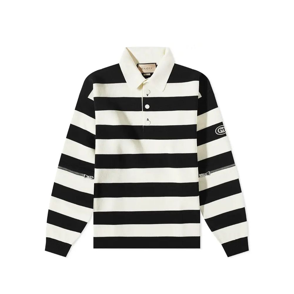 Gucci Βαμβακερό Polo από Cotton Jersey σε Λευκό