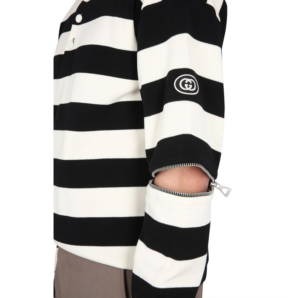 Gucci Βαμβακερό Polo από Cotton Jersey σε Λευκό