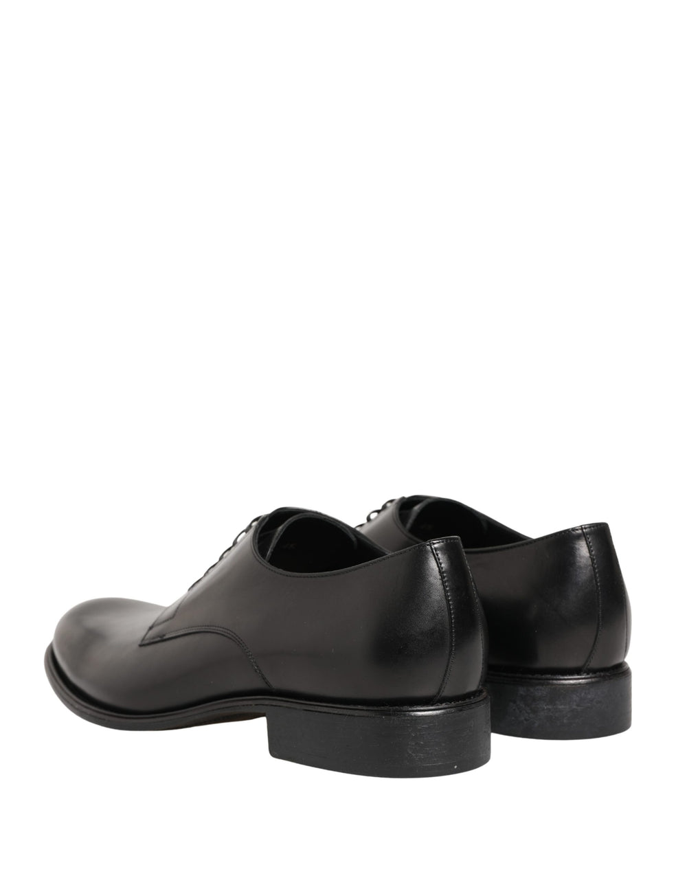 Dolce & Gabbana Calfskin Leather Derby Shoes in Black
