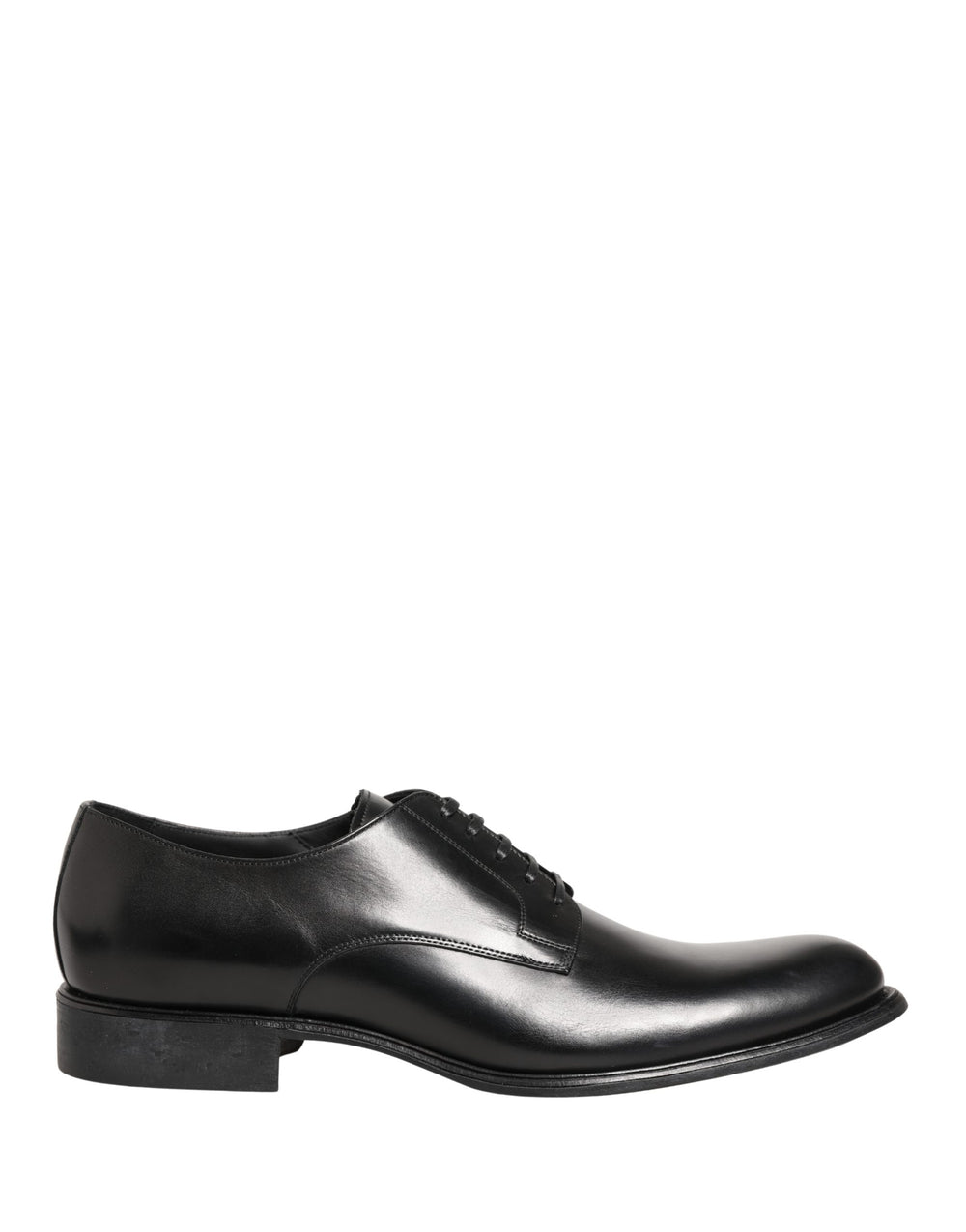 Dolce & Gabbana Calfskin Leather Derby Shoes in Black