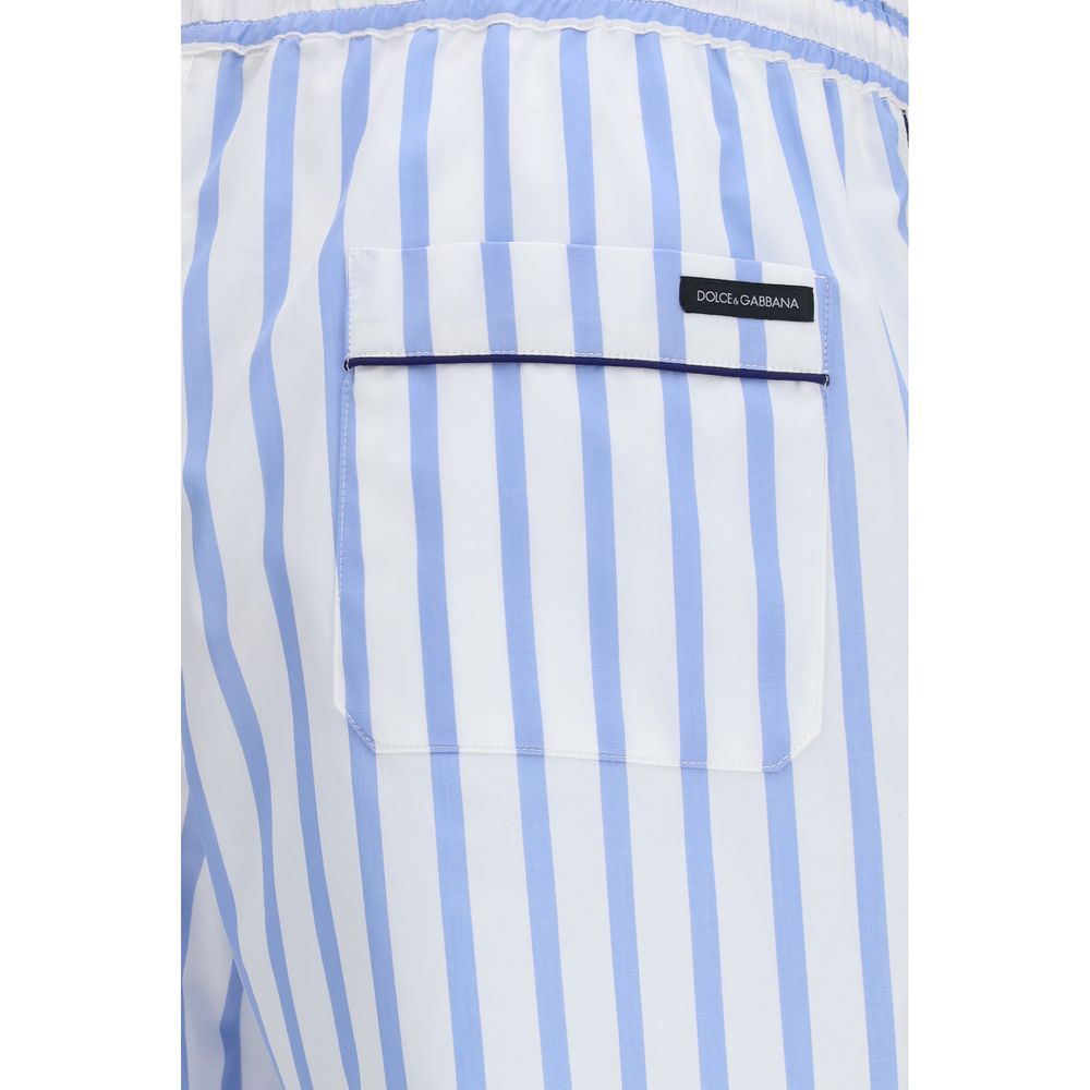Dolce & Gabbana Cotton Bermuda Shorts in Blue
