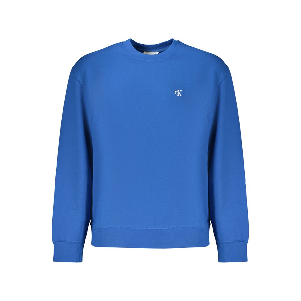 Blue Cotton Men's Sweatshirt mens luxury fashion - Mens Edit