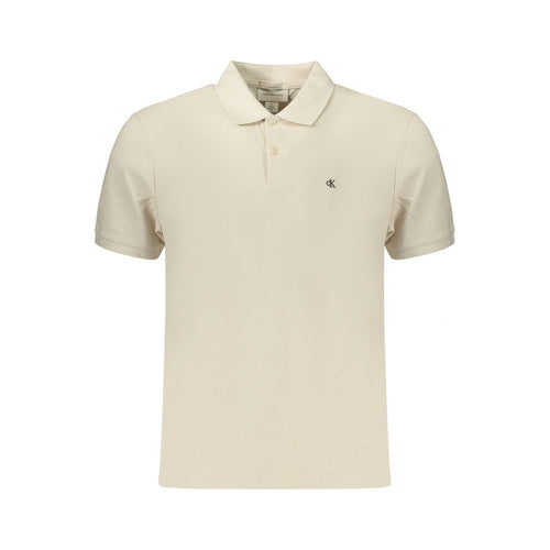Beige Cotton Mens Polo Shirt mens luxury fashion - Mens Edit