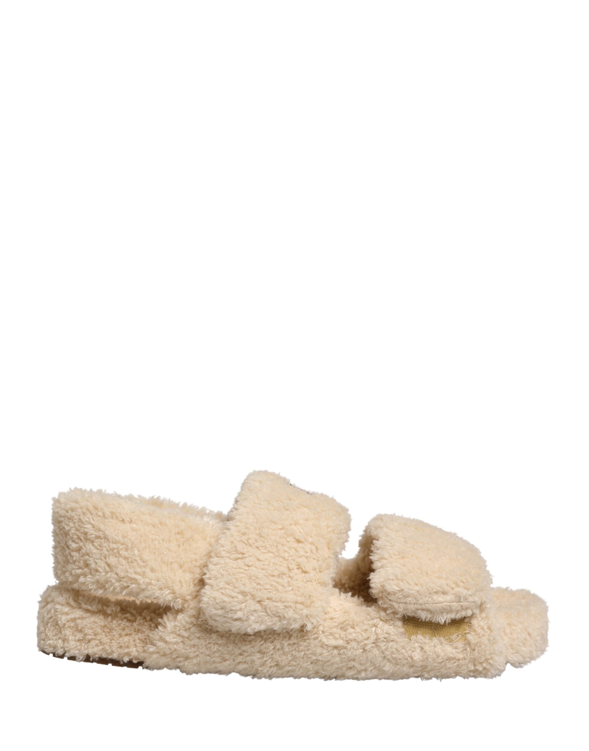 Dolce & Gabbana Slides από Faux Fur σε Μπεζ