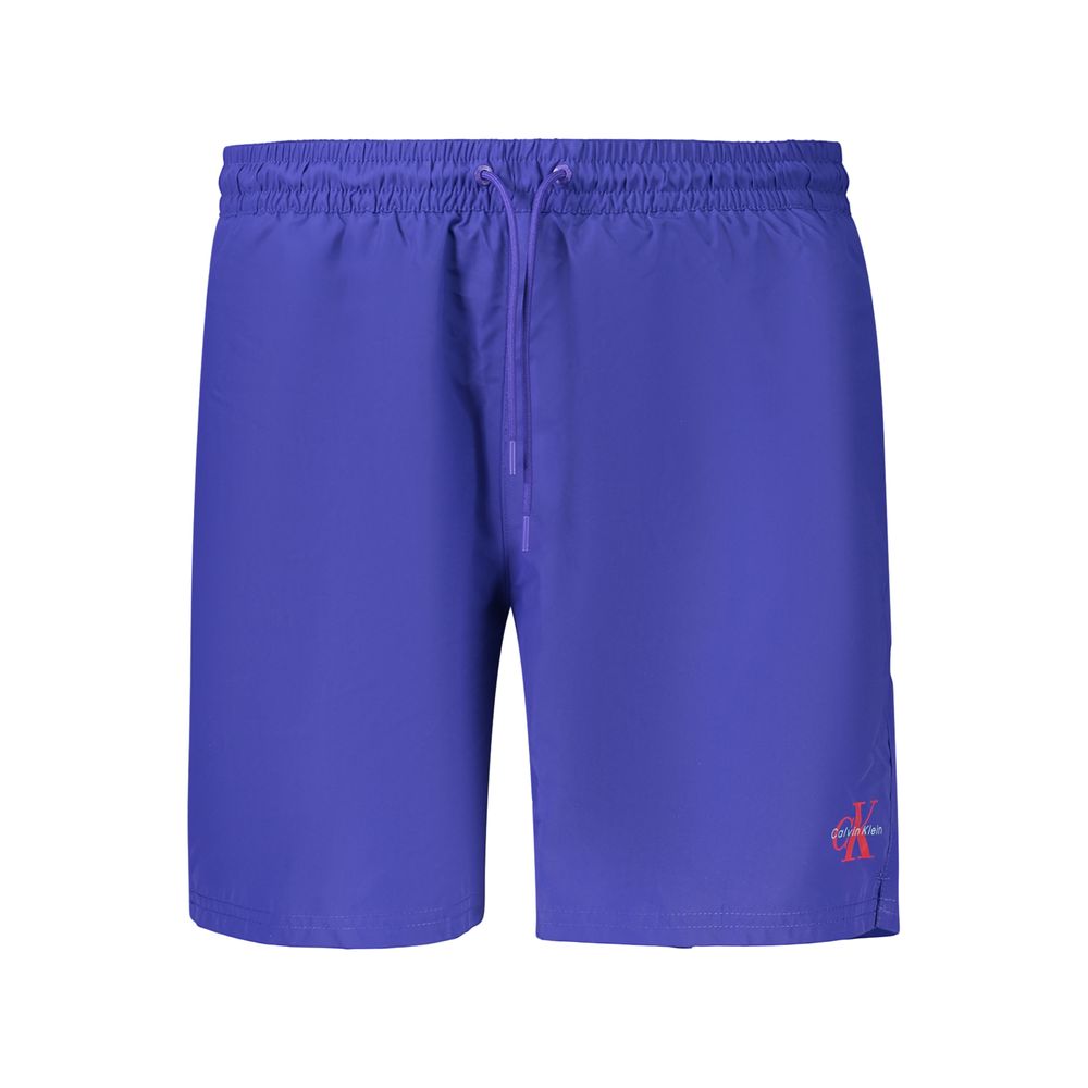 Blue Polyester Men's Swimwear mens luxury fashion - Mens Edit
