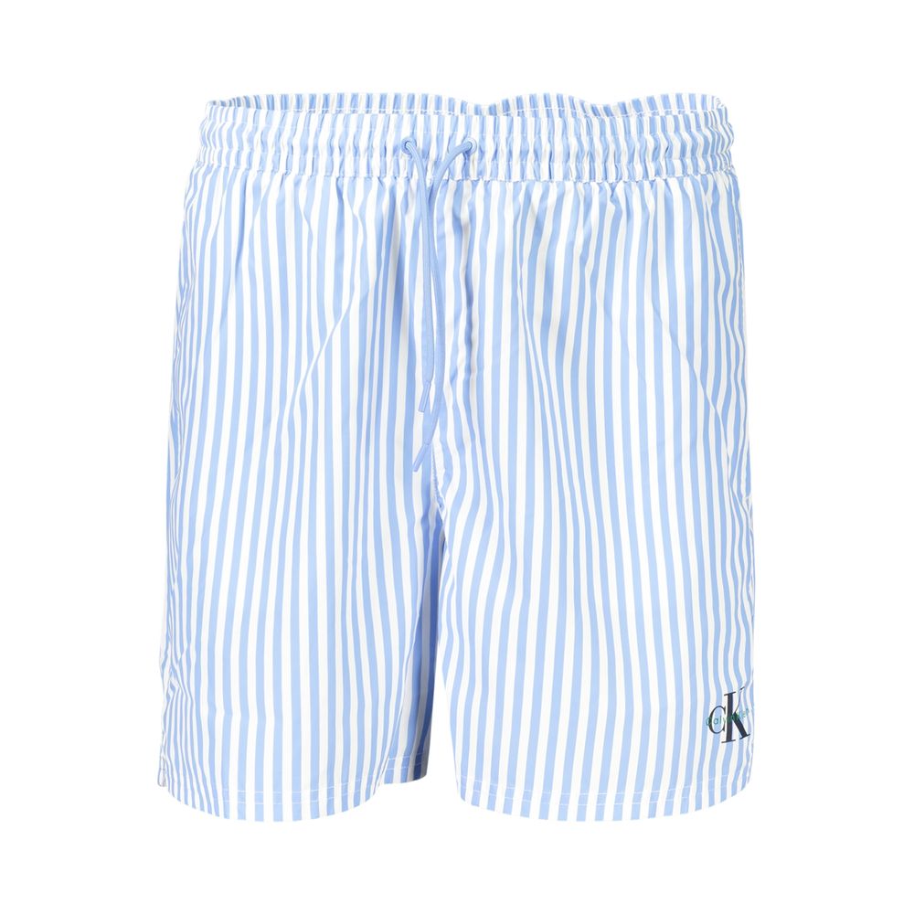 Blue Polyester Men's Swimwear mens luxury fashion - Mens Edit