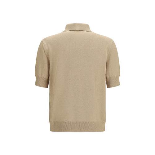 Balmain Βαμβακερό Polo σε Μπεζ